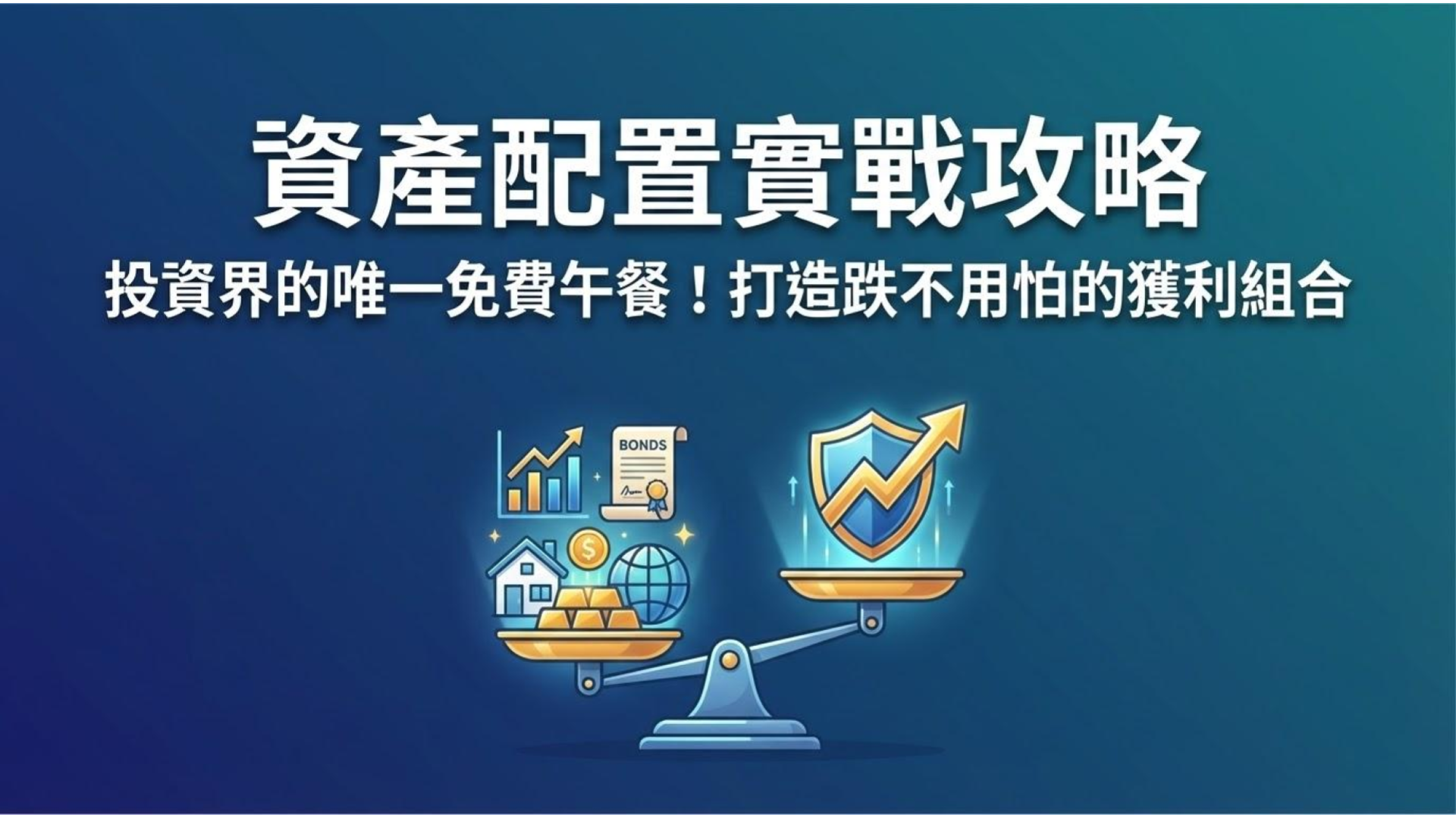【資產配置實戰攻略】投資界的唯一免費午餐!3 步驟打造跌不用怕的獲利組合