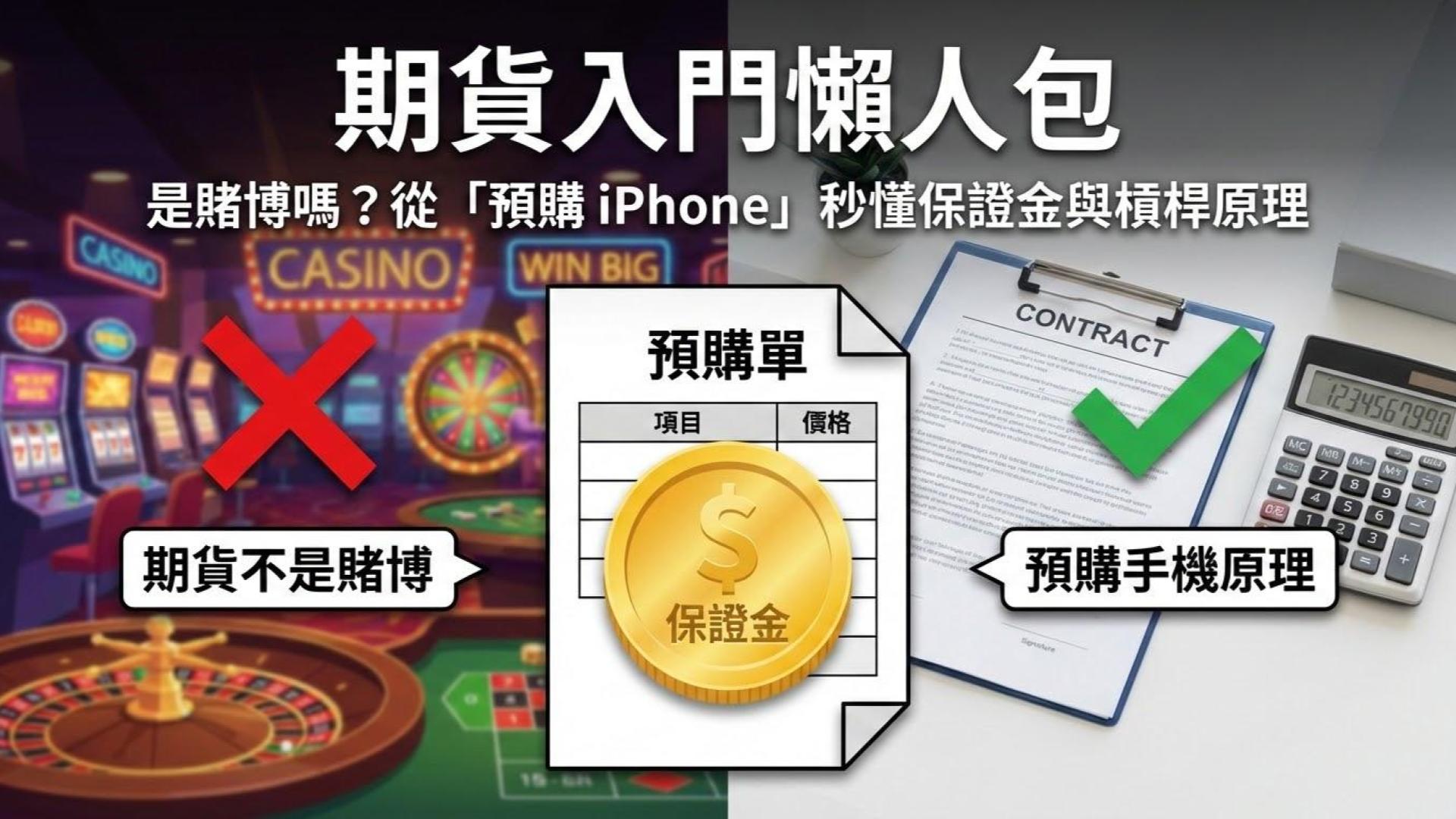 期貨入門懶人包】期貨是什麼？是賭博嗎？從預購手機看懂保證金與合約- OP投資理財學院