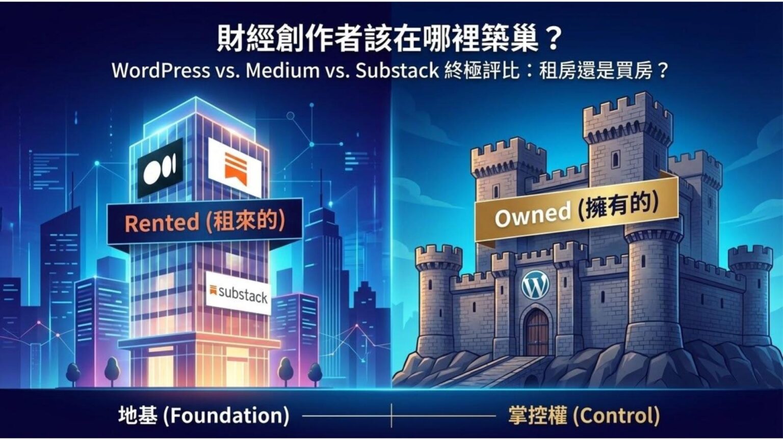 【平台選擇大戰】WordPress vs. Medium vs. Substack：財經創作者該在哪裡築巢？ - OP投資理財學院