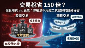 【個股期貨 vs. 股票】交易稅省 150 倍？除權息不用繳二代健保？存股族的隱藏神器