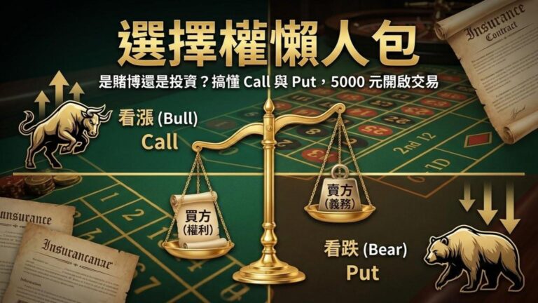 【選擇權懶人包】選擇權是賭博嗎？搞懂 Call 與 Put，用 5000 元開啟你的第一次交易