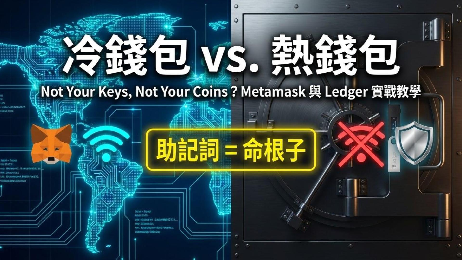 【冷錢包 vs. 熱錢包】Not Your Keys, Not Your Coins?Metamask 與 Ledger 使用教學