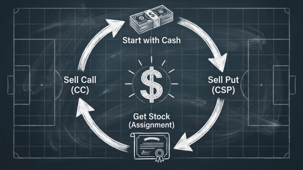 【循環策略】美股最強現金流：「滾輪策略 (Wheel Strategy)」！結合 CSP 與 CC 的生生不息獲利術