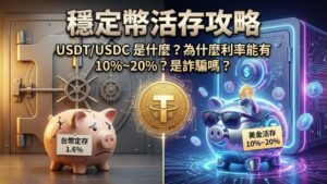 【穩定幣活存攻略】USDT/USDC 是什麼？為什麼活存利率能有 10%~20%？風險在哪？