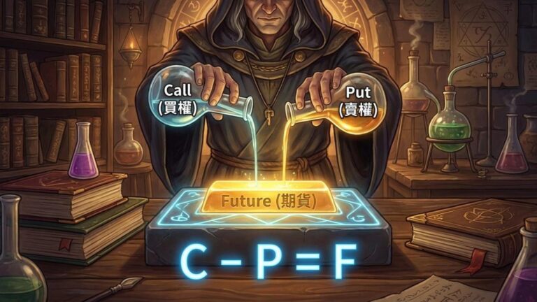【避險策略:合成期貨】如何用選擇權複製期貨?「轉換」與「逆轉換」的套利思維