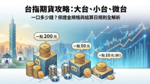 【台指期貨攻略】大台、小台、微台一口多少錢？保證金規格與結算日規則