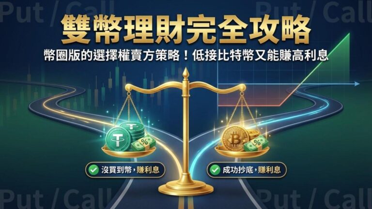 【雙幣理財 (Dual Investment)】幣圈版的選擇權賣方策略!低接比特幣又能賺高利息