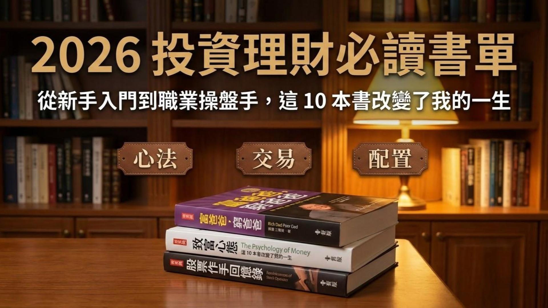【理財書單懶人包】投資理財必讀推薦:從新手入門到職業操盤手,這 10 本書可以一生