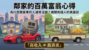 【鄰家的百萬富翁心得】有錢人跟你想的不一樣：為什麼開豪車的人通常沒錢？