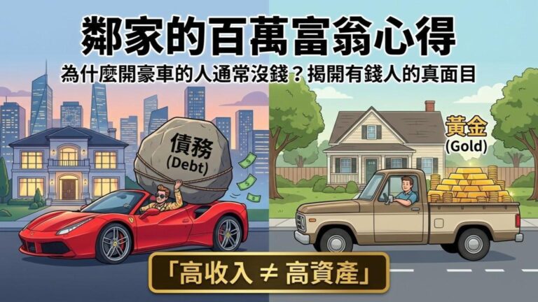 【鄰家的百萬富翁心得】有錢人跟你想的不一樣：為什麼開豪車的人通常沒錢？