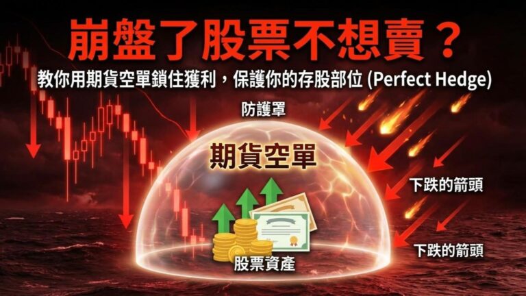 【期貨避險教學】崩盤了股票不想賣？教你用空單鎖住獲利，保護存股部位
