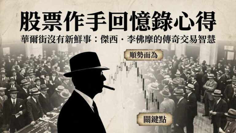 【股票作手回憶錄心得】華爾街沒有新鮮事：傑西．李佛摩的傳奇一生與交易智慧