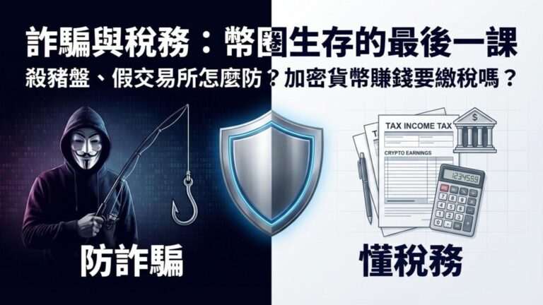 【常見詐騙與稅務】殺豬盤、假交易所怎麼防？加密貨幣賺錢要繳稅嗎？