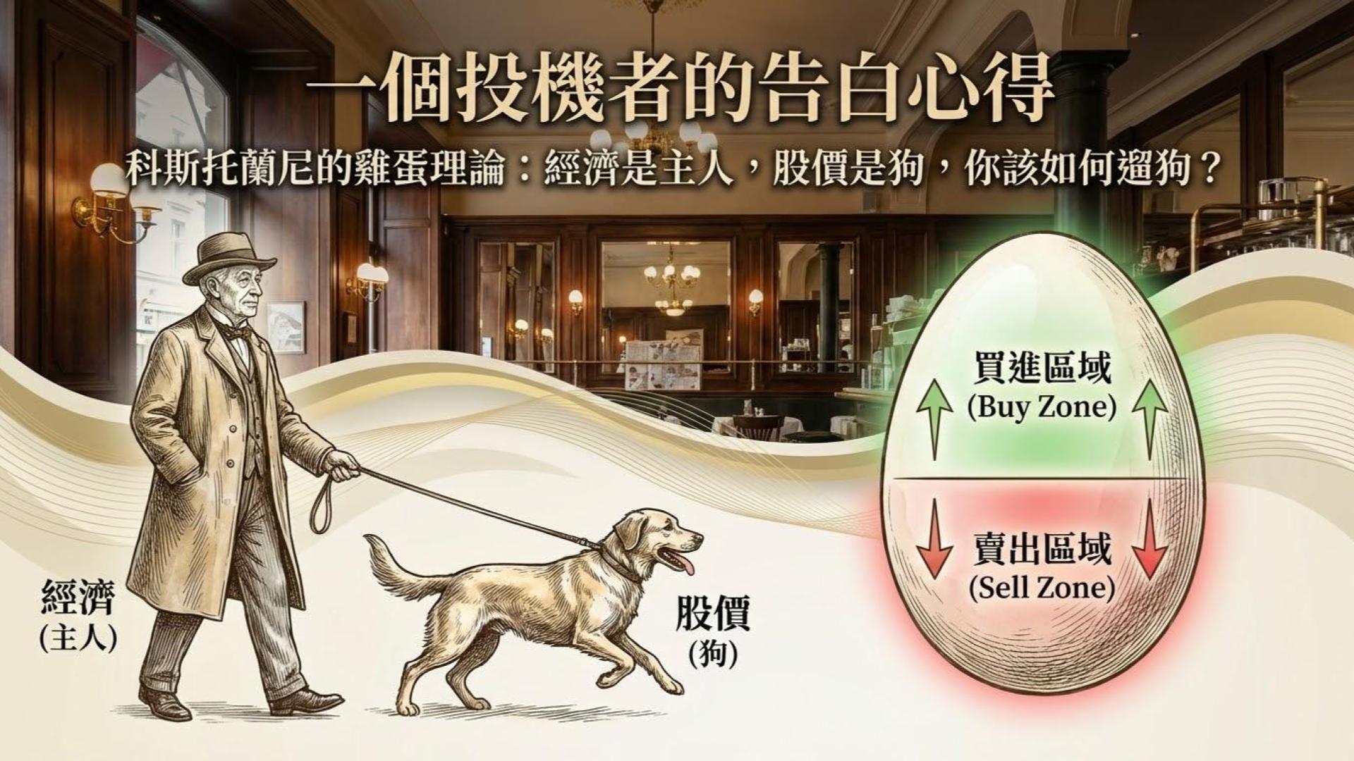 【一個投機者的告白心得】科斯托蘭尼的雞蛋理論:經濟是主人,股價是狗,你該如何遛狗?