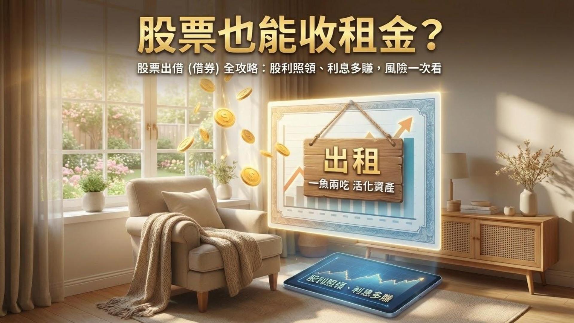 【股票出借 (借券) 教學】庫存股票別閒著!教你出租股票賺雙倍利息