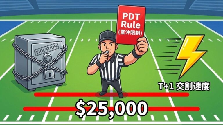 【美股交易規則】不想被鎖帳號?必讀!T+1 交割、當沖限制 (PDT) 與熔斷機制