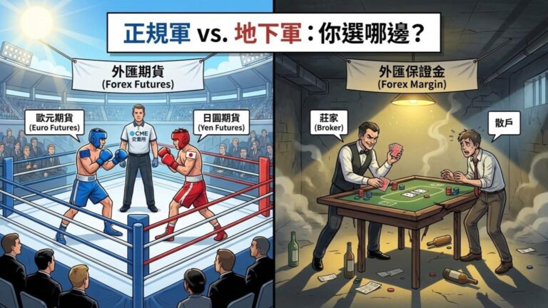 外匯期貨和外匯保證金有什麼不同？一張表看懂安全性與交易成本的差異