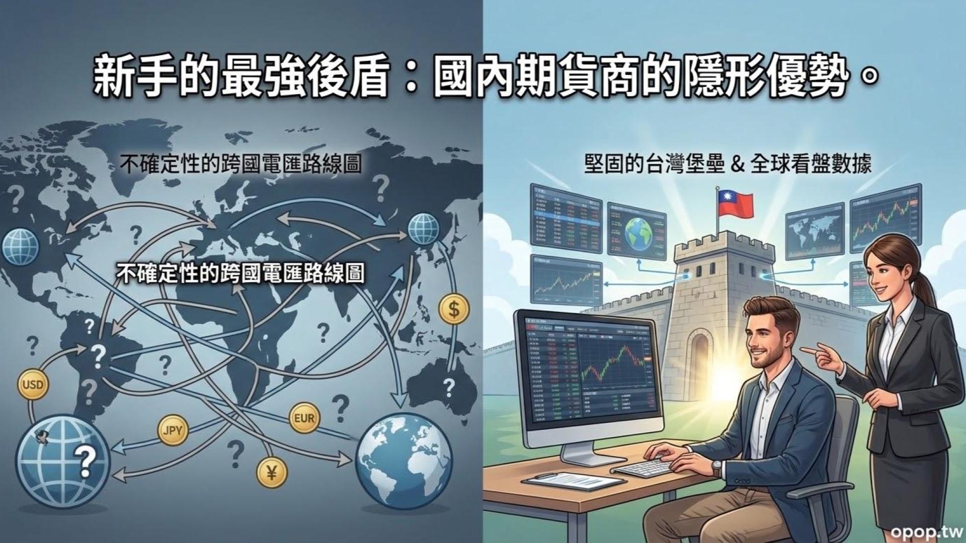 【海外選擇權開戶】透過國內期貨商交易海外選擇權的優缺點：為什麼新手更適合把資金留在台灣？