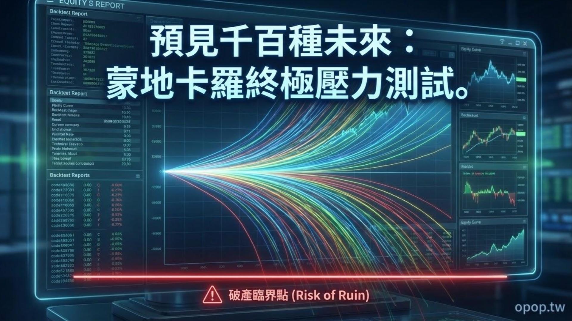 【蒙地卡羅模擬】蒙地卡羅模擬(Monte Carlo Simulation)在程式交易中的應用:為你的系統進行終極壓力測試