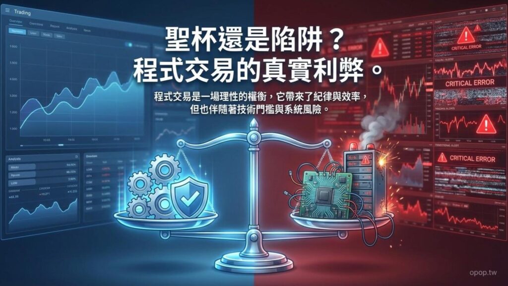 【程式交易優缺點】為什麼要使用程式交易？它的優點和缺點與實戰風險解析