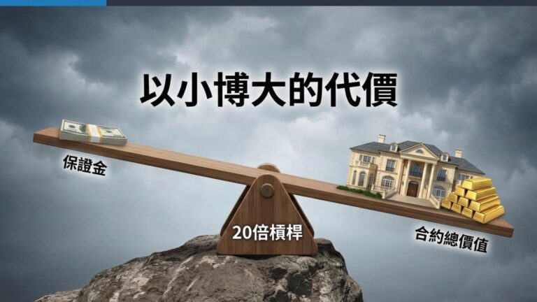 槓桿交易在海外期貨中的風險有多大？一張圖看懂「實質槓桿」與「名目價值」