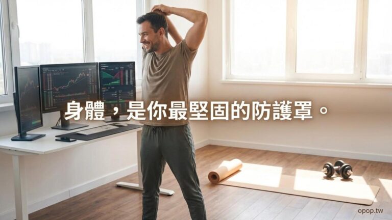 【身體的支撐力】久坐看盤的隱形代價：如何透過「微習慣」與運動，打造對抗虧損痛苦的避風港