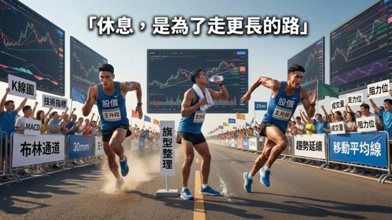 【中繼型態篇】趨勢還沒走完！看懂「旗型」與「三角收斂」的加碼時機