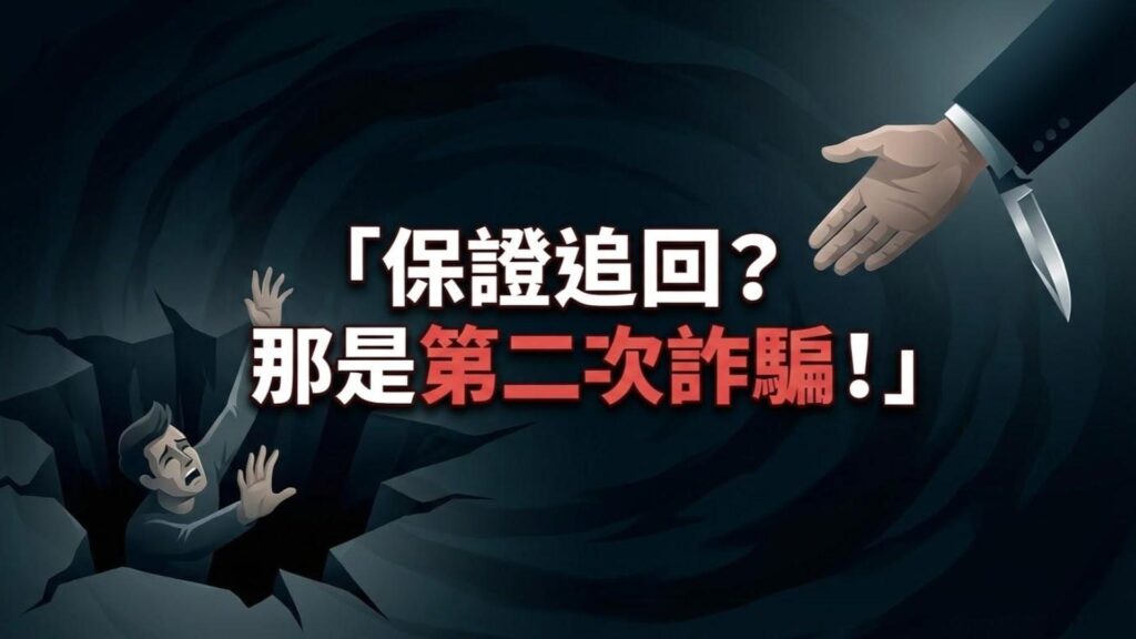 【二次詐騙篇】被騙了錢拿得回來嗎？小心「保證追回」的律師與駭客也是詐騙！