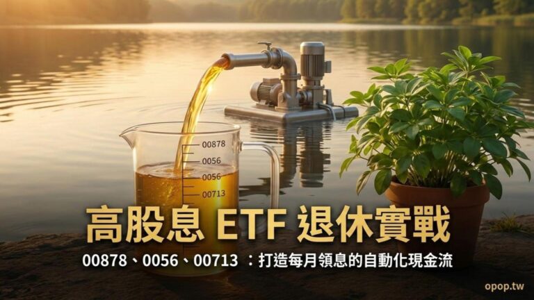 【退休金準備第六課】高股息 ETF 與被動收入流：00878、0056 適合做為退休存股標的嗎？