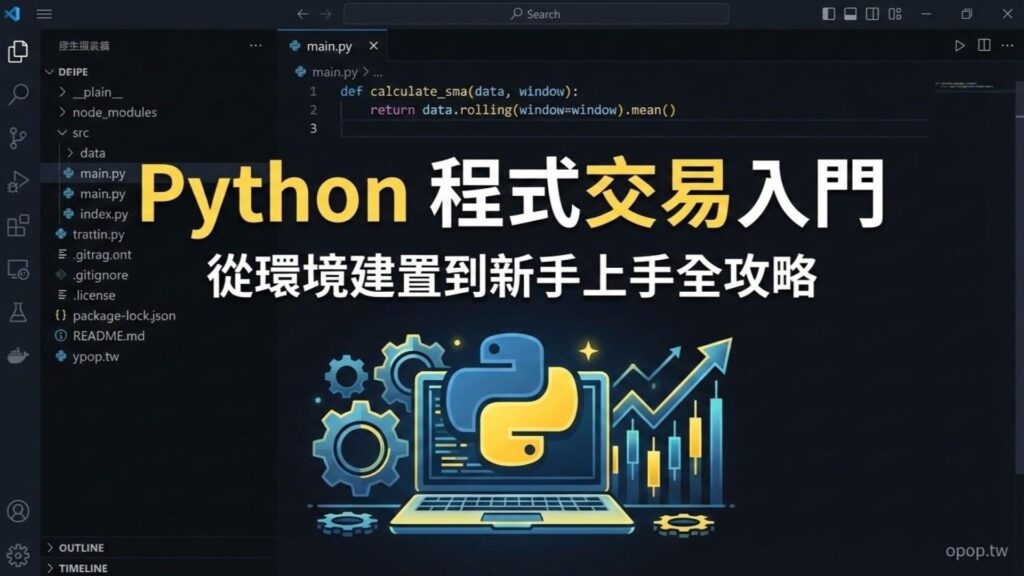 【Python 程式交易】第一課：Python 程式交易基礎入門，環境建置與新手上手全攻略