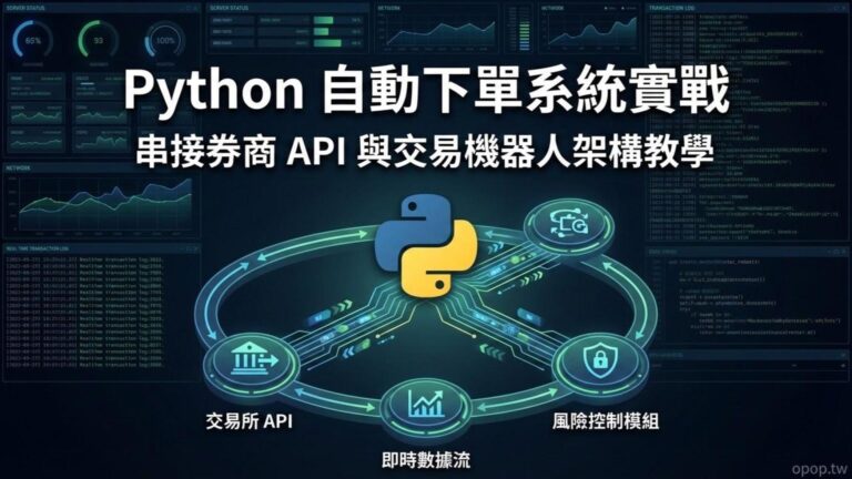 【Python 程式交易】邁向全自動化：Python 串接券商 API 實現自動下單與系統架構
