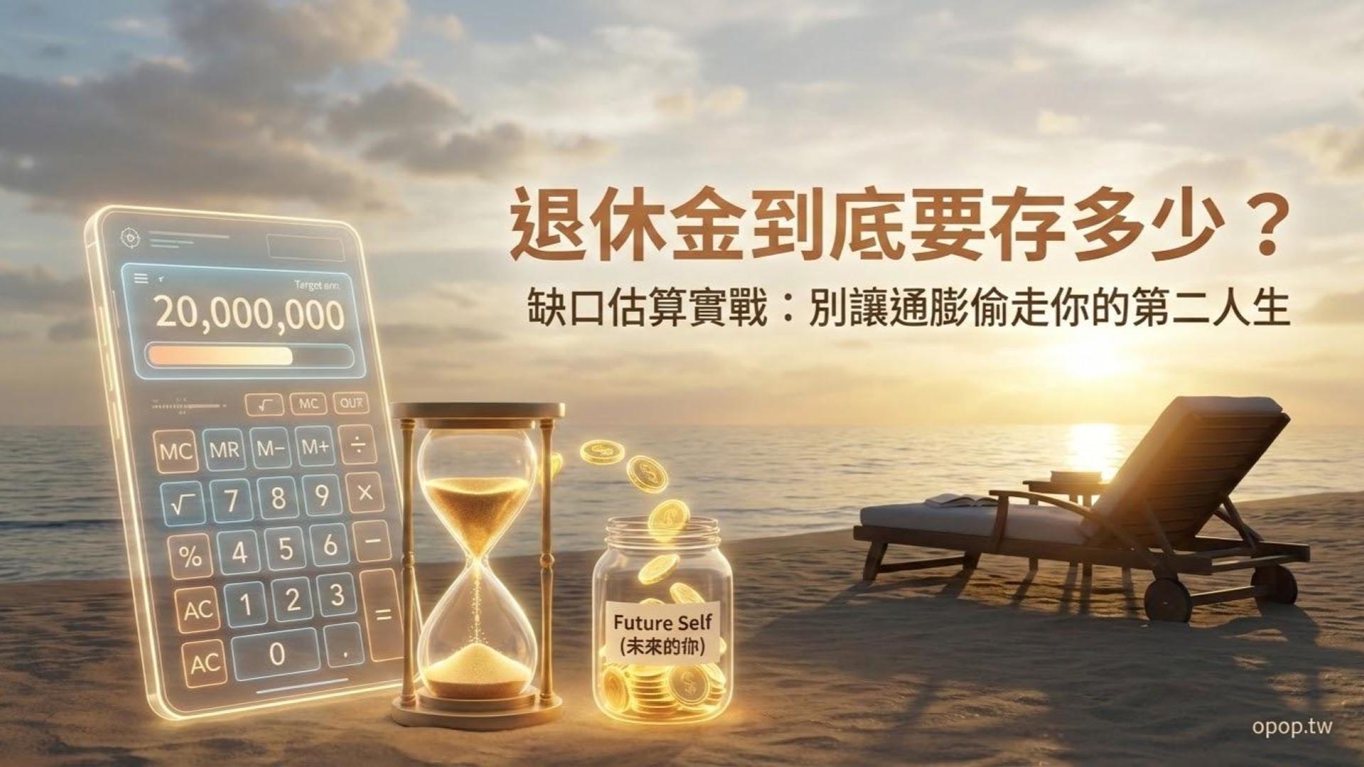 【退休金準備第一課】退休金到底要存多少才夠？簡單公式算出你的財富自由缺口！