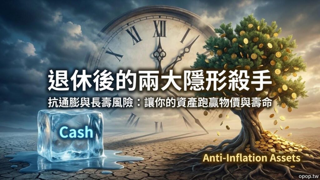 【退休金準備第五課】抗通膨與長壽風險：錢被通膨吃掉怎麼辦？如何規劃更長壽的退休生活？