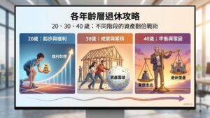 【退休金準備第七課】不同年齡層的退休準備重點：20、30、40 歲的理財戰術有何不同？