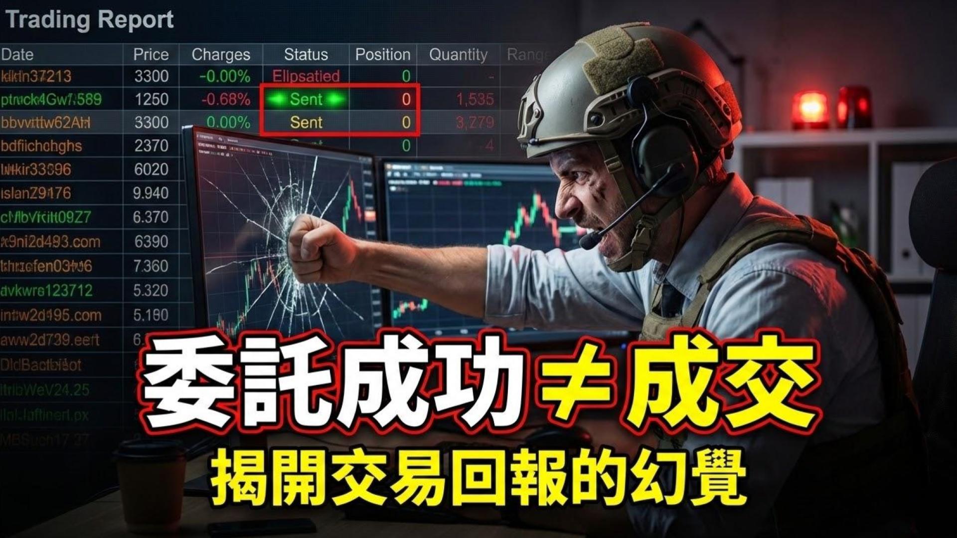 委託成功並不等於成交！股票新手下單後記得再次檢查