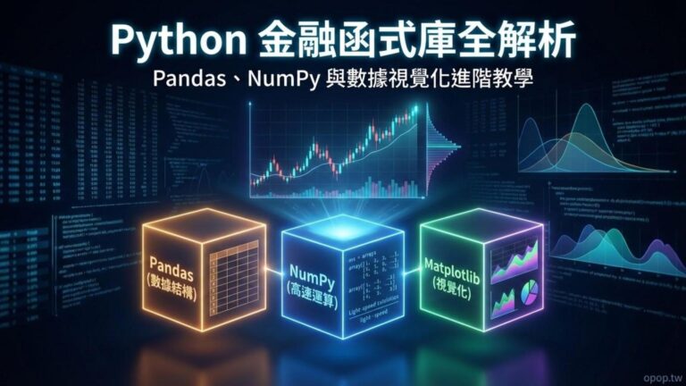 【Python 程式交易】必學金融函式庫：Pandas、NumPy 與可視化工具的進階應用