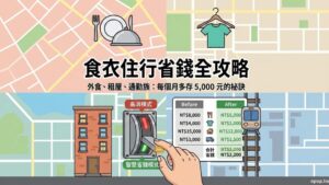 【極致省錢術】食衣住行省錢攻略：外食族、租屋族與通勤族如何省得精準？