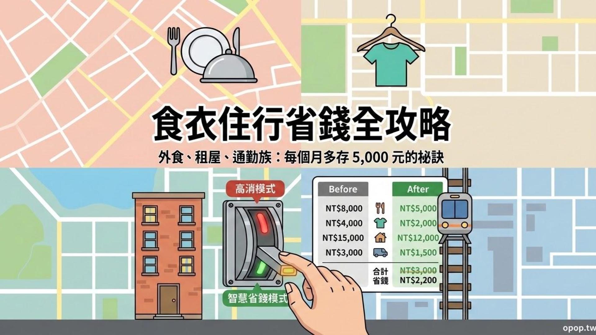【極致省錢術】食衣住行省錢攻略:外食族、租屋族與通勤族如何省得精準?