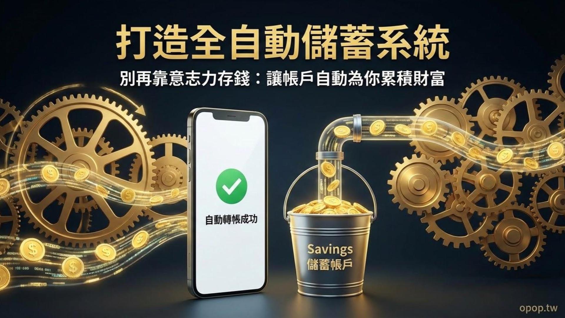 【高效儲蓄術】自動化儲蓄系統:如何設定帳戶自動轉帳,讓存款自己長大?