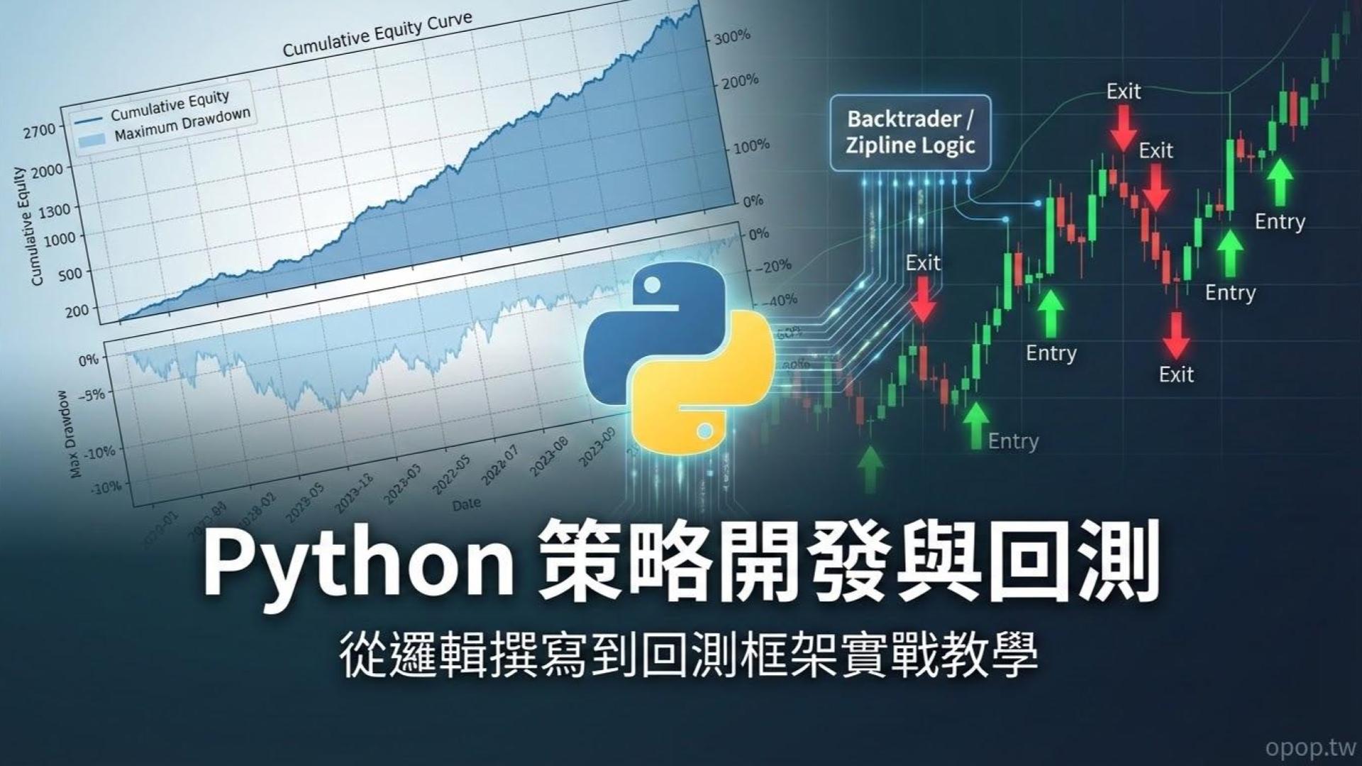 【Python 程式交易】數據會說話：Python 交易策略開發流程與回測框架實戰教學