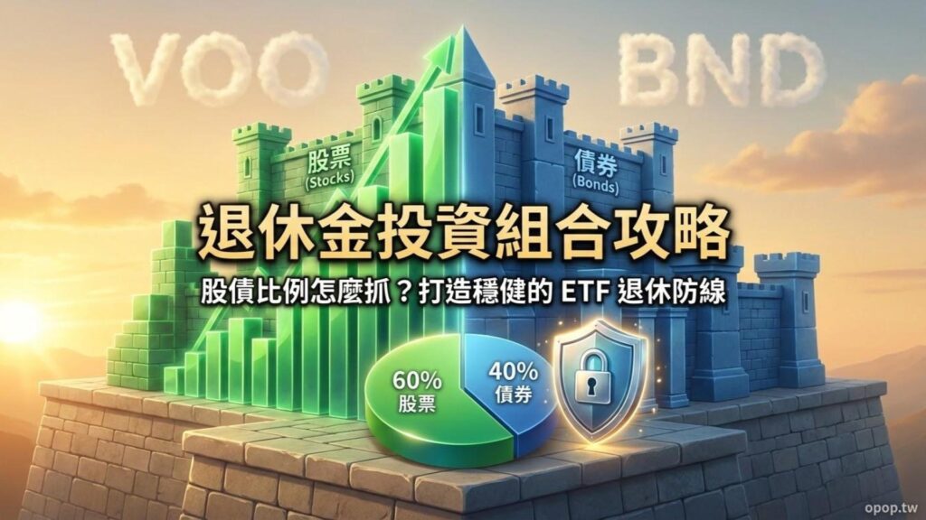 【退休金準備第三課】退休金投資組合：股債比例怎麼抓？打造穩健的 ETF 退休防線！
