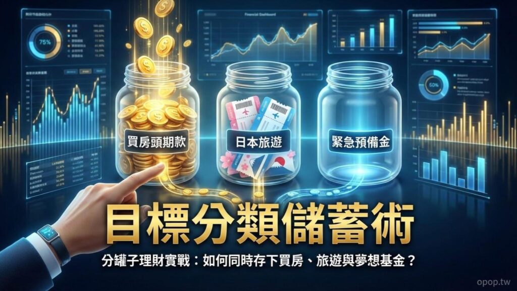 【高效儲蓄術】目標分類儲蓄法：如何同時為買房、旅遊與結婚基金存錢？
