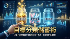 【高效儲蓄術】目標分類儲蓄法：如何同時為買房、旅遊與結婚基金存錢？
