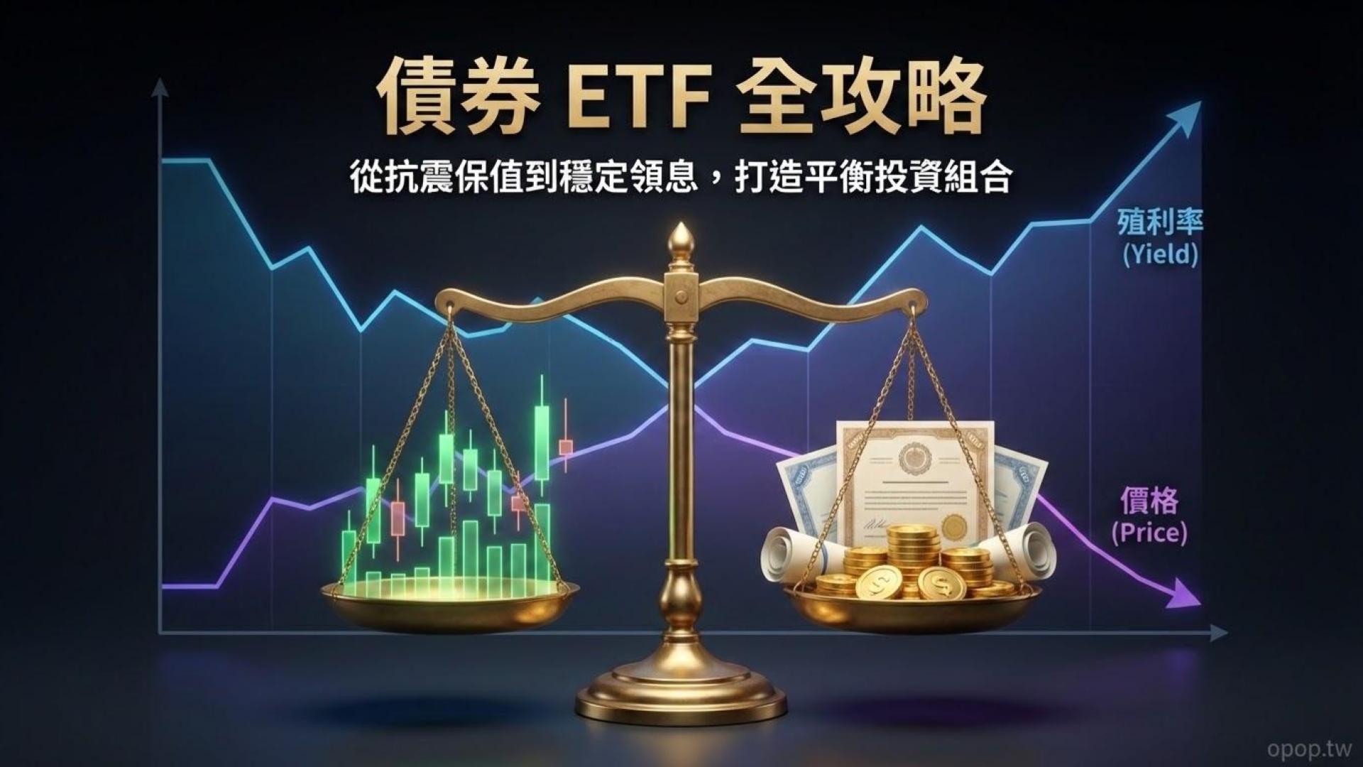 【ETF 進階實戰】債券 ETF 全攻略：如何利用債券平衡股市風險並穩定領息？
