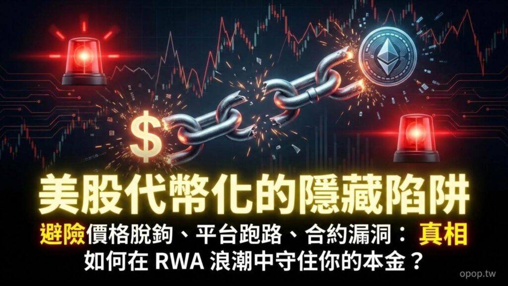 【RWA 投資實戰八】美股代幣化的陷阱：價格脫鉤與平台倒閉風險防範