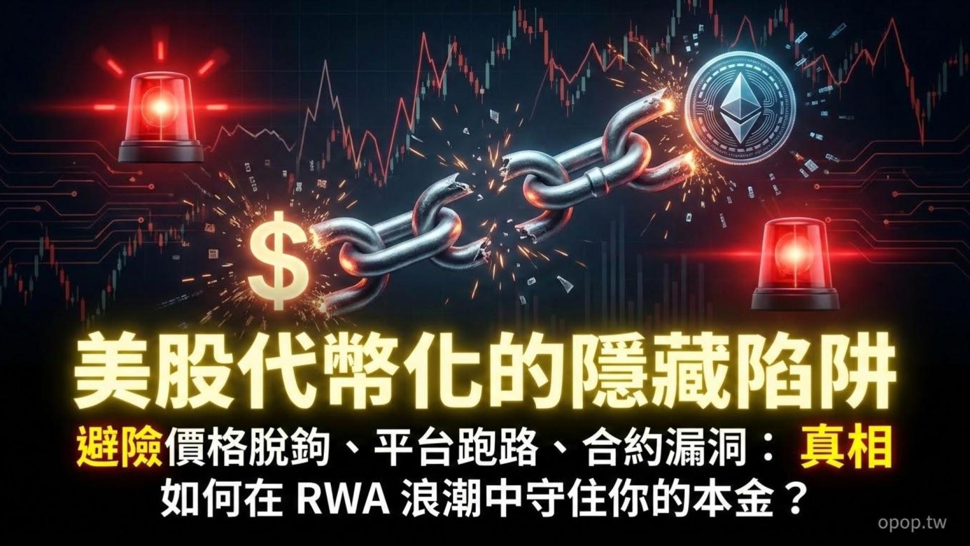 【RWA 投資實戰八】美股代幣化的陷阱：價格脫鉤與平台倒閉風險防範