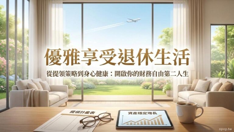 【退休金準備完結篇】退休後的第二人生:提領策略與資產維護,如何優雅享受成果?