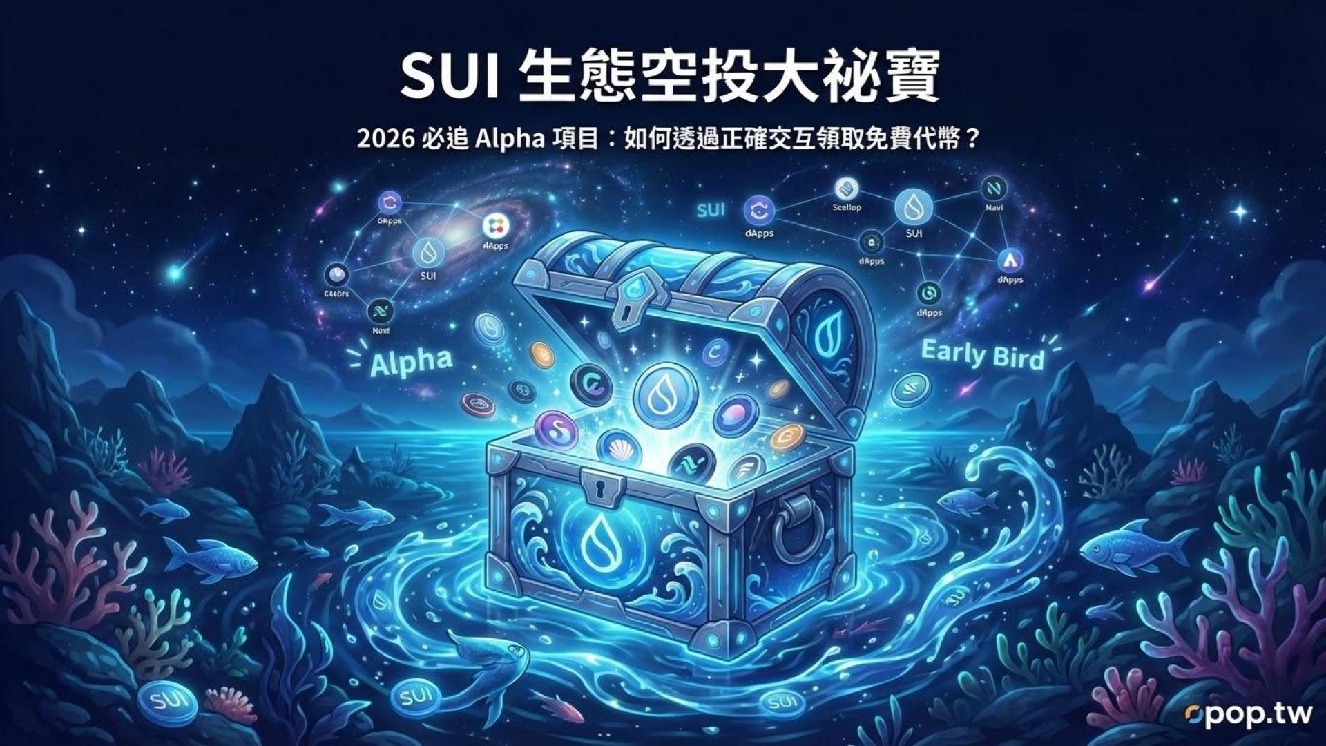 【SUI 實戰第八課】SUI 生態 Airdrop 空投機會：如何參與早期項目交互，博取高額報酬？