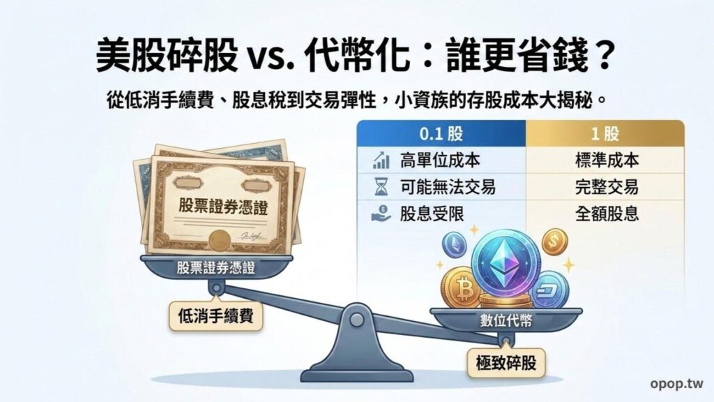 【RWA 投資實戰五】美股代幣化 vs. 碎股：小資族存股選哪種最划算？