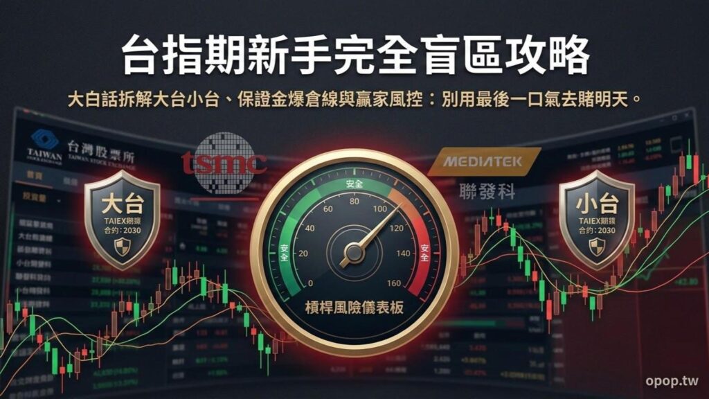 【期貨新手必讀】台指期是什麼？大白話拆解保證金、結算日與贏家風控公式